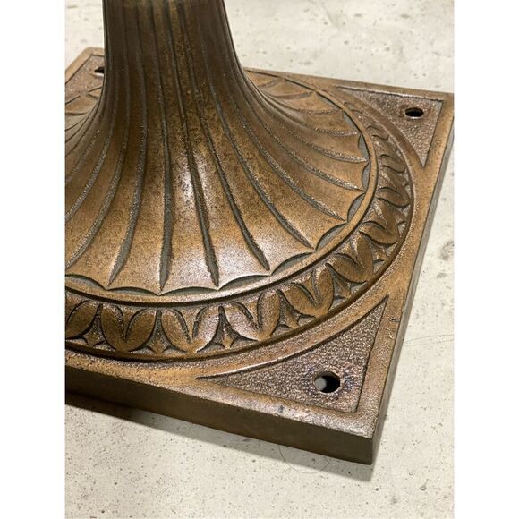 Antique Art Deco Cast Iron Ceilling Medallion Bronze Finish - Picture 4 of 4